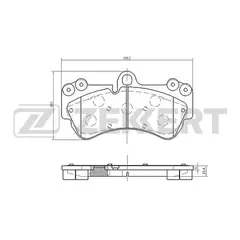 Колодки тормозные Zekkert BS2449