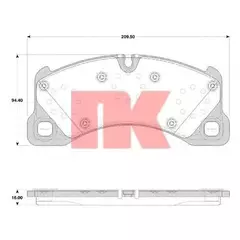 Колодки тормозные NK 224798