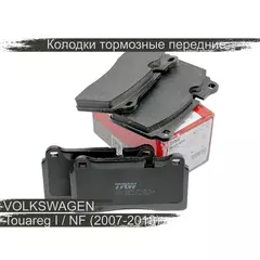 Колодки тормозные передние TRW GDB1670
