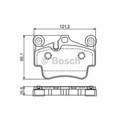 Колодки тормозные Bosch 0986494567