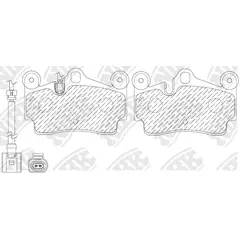 Колодки тормозные NiBK PN0347W Задние