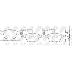 Колодки тормозные NiBK PN0353W Передние