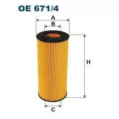 Фильтр масляный (вставка) FILTRON OE671 4