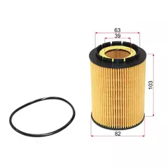 Фильтр масляный (картридж) VW TOUAREG 3.2 3.6 03-11 AUDI Q7 3.6 05-15 PORSCHE CAYENNE 3.2 3.6 02-10
