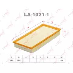 Фильтр воздушный LYNXauto LA-1021-1