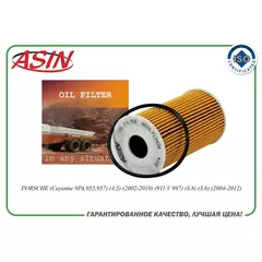 Фильтр масляный 99610722553/ASIN.FL2428 для PORSCHE (Cayenne 9PA,955,957) (4,5)