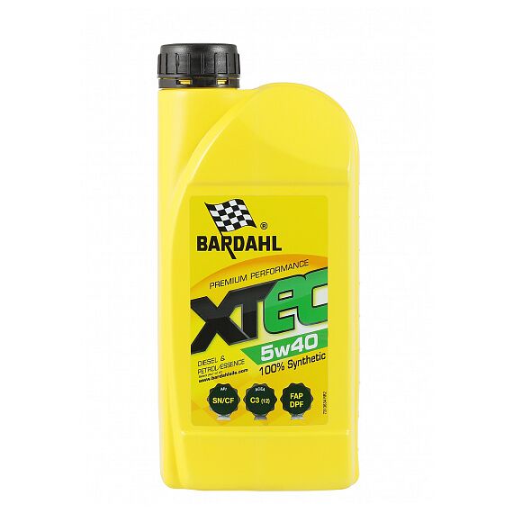 МАСЛО МОТОРНОЕ СИНТЕТИЧЕСКОЕ BARDAHL XTEC 5w40 1литр - 36341