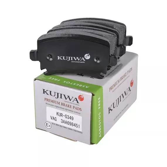 KUJIWA KUR0349 Колодки тормозные Skoda Octavia II (A5) 04- / Superb I, II 01- / Yeti 09- задние 1K0698451