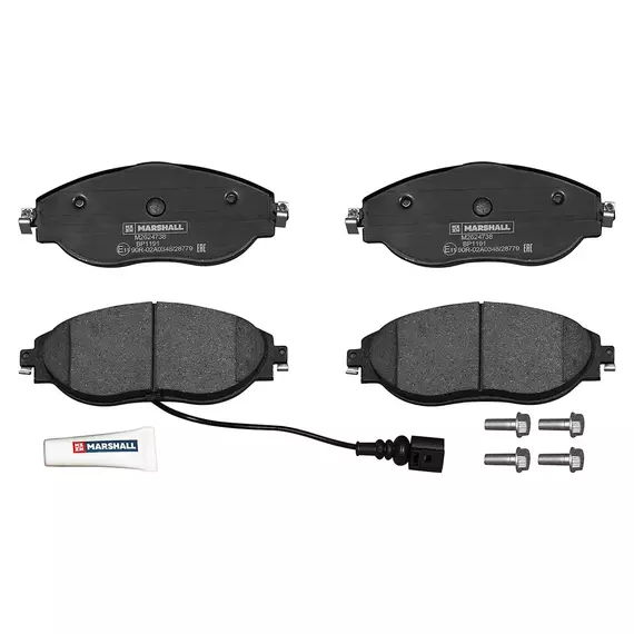 Тормозные колодки дисковые передние Skoda Octavia III (A7), IV (A8) 12-; Volkswagen Tiguan I, II 07- ; кросс-номер TEXTAR 2473803; OEM 3Q0698151B; 5Q0698151K; 8V0698151C; 8V0698151C; JZW698151AT