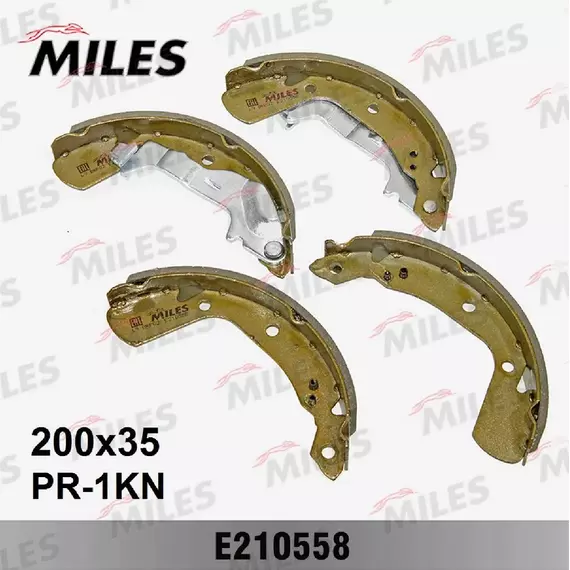 Колодки тормозные Miles E210558