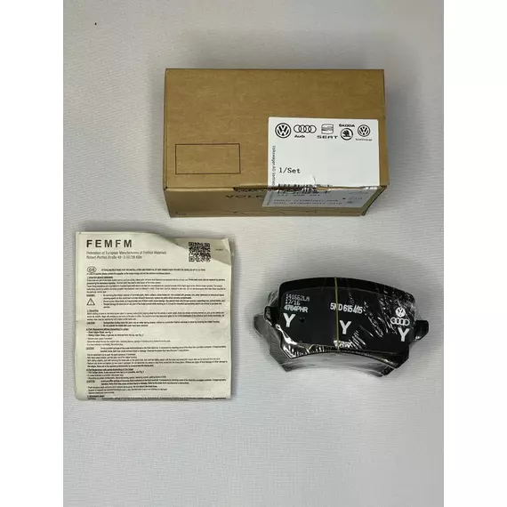 Колодки тормозные VAG (VW/Audi/Skoda/Seat) 3AA698451 Задние