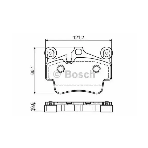 Колодки тормозные Bosch 0986494567