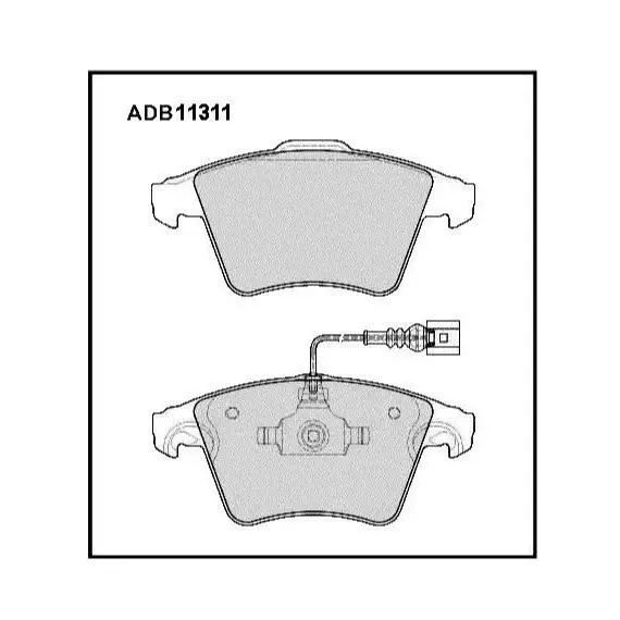 Колодки тормозные ALLIED NIPPON ADB11311 Передние