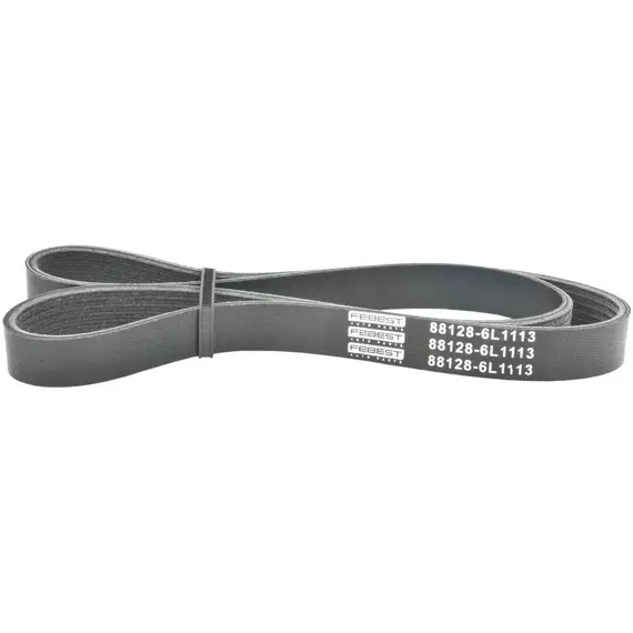Ремень поликлиновой 6 клинов для Acura, Audi, Citroen, Honda, Nissan, Peugeot, SEAT, Skoda, Volkswagen FEBEST 88128-6L1113. - Febest арт. 881286L1113