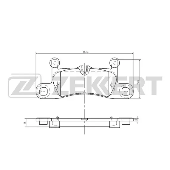 Колодки тормозные Zekkert XZK-BS-1962