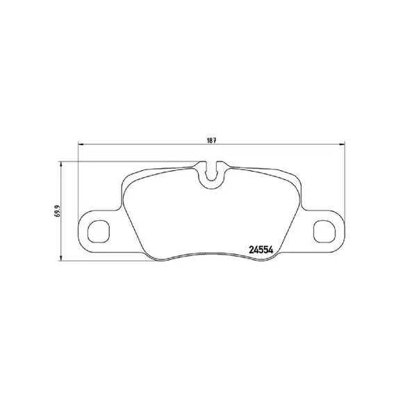 Колодки тормозные Brembo P65020 Задние