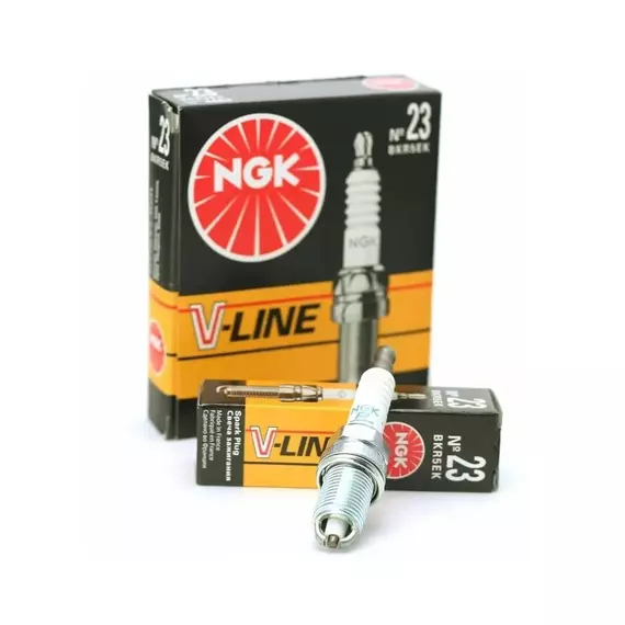 Свеча зажигания, 1 шт. NGK V-Line 23 BKR5EK (4483) - RENAULT TWINGO, SANDERO, MEGANE, LOGAN, CLIO / PEUGEOT 406, 306, 206 / OPEL VECTRA A/B, CORSA A/B/C