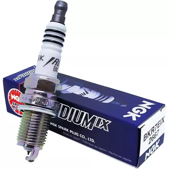 Свеча зажигания иридий, 1 шт. NGK Iridium IX BKR7EIX (2667) - NIISAN PRIMERA (P10/P11), ALMERA (N15) / HONDA CIVIC (98-) / VOLVO S70 (97-00), VOLVO 850, VOLVO C70