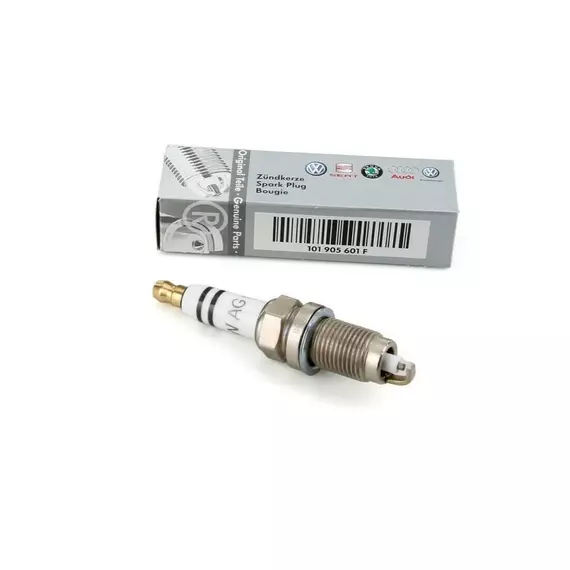 Свеча зажигания, 1 шт. VAG 101 905 601 F - VW Polo, Golf V, Fox, Caddy / SKODA Octavia, Fabia, Roomster, Rapid / SEAT Altea, Cordoba, Leon, Ibiza, Toledo - 1.2-1.4L