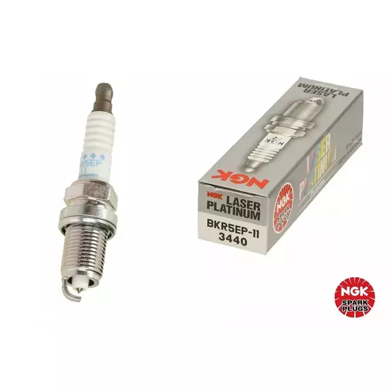 Свеча зажигания платина, 1 шт. NGK BKR5EP-11 (3440) (аналог DENSO PK16R11 / 3134) для TOYOTA Supra, Aristo, Chaser, Mark II, Crown, Estima, Soarer, Land Cruiser Prado - 2TZ-FE, 5E-FE, 1FZ-FE, 1/2JZ-GE, 1UAZ-FE / LEXUS LS400, GS300, LX450, SC300