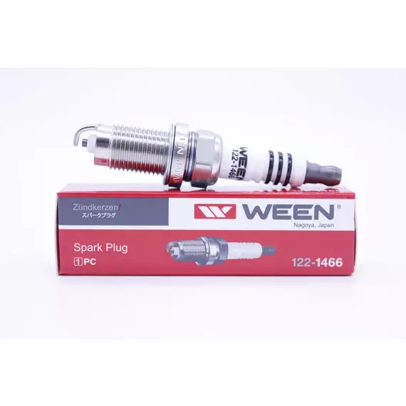 Свеча зажигания, 1 шт. WEEN 122-1466 (аналог NGK ZFR6T-11G/5960 и VAG 101905617C) для SKODA Fabia, Octavia, Roomster, Rapid / VAG Bora, Passat, Sharan, Touran, T4, Caddy, Golf, Fox, Jetta, Polo, EOS / SEAT Ibiza, Altea, Leon - дв. 1.2/1.4/1.6