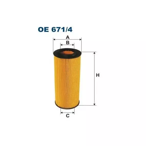 Фильтр масляный (вставка) FILTRON OE671 4