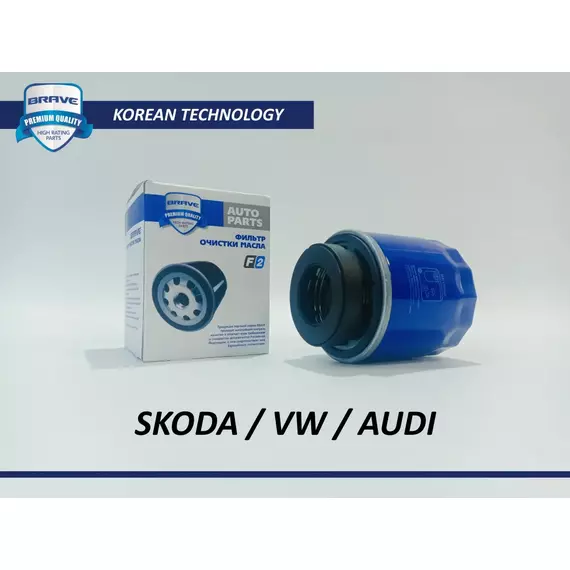 Фильтр масляный SKODA Rapid (+1.6л) 12-, Fabia II 10-, Octavia II (A5) 10- / Volkswagen Polo Sedan (+1.6л), Golf V, VI 07- , Passat (B6) 07- / Шкода Рапид, Фабия, Фольксваген ПОЛО