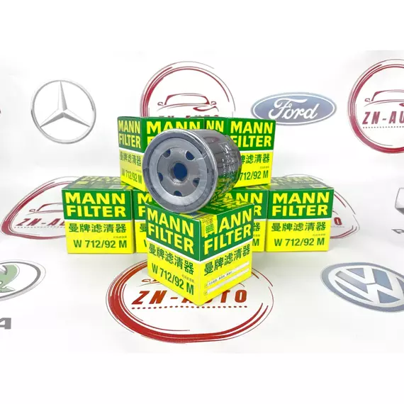 Масляный фильтр MANN W712/95 VW Polo Tiguan Taos Passat B8 CC Jetta Golf 6 7 Caddy Skoda Rapid Octavia A7 A8 Kodiaq Karoq Superb Yeti Audi A1 A3 A4 A5 Q3 W712/92