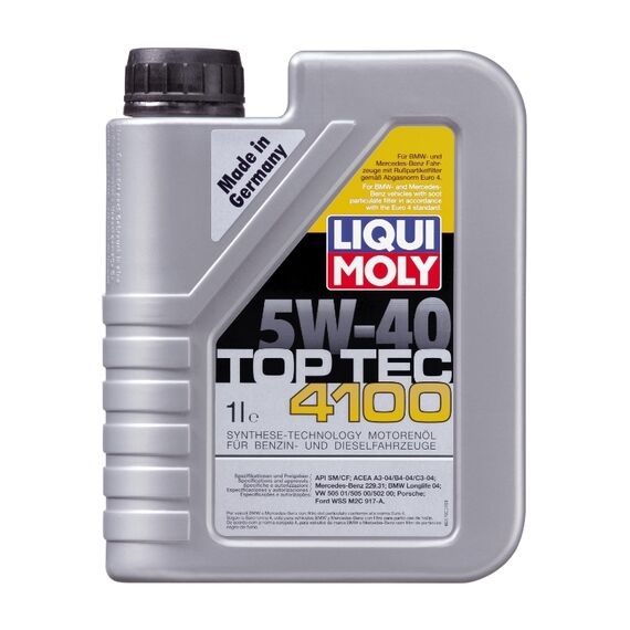 Масло моторное LiquiMoly 5W40 Top Tec 4100 ( 1л. ) - 9510